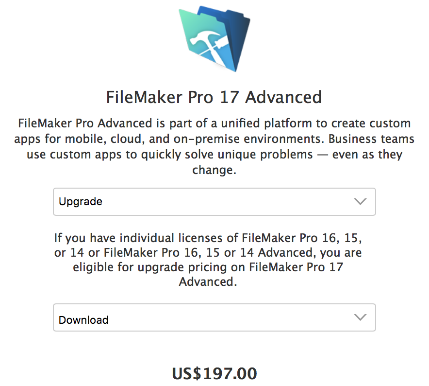 does filemaker pro 10 upgrade to 14